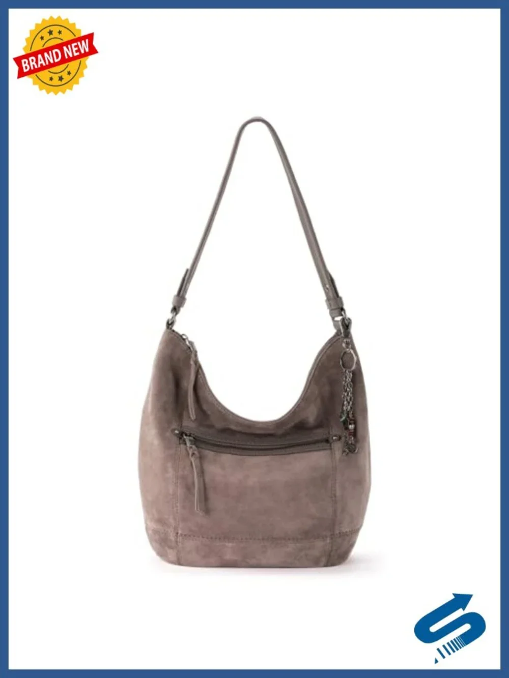Large Hobo Bag with Zipper Pocket - Premium Leather Handbag for Everyday &